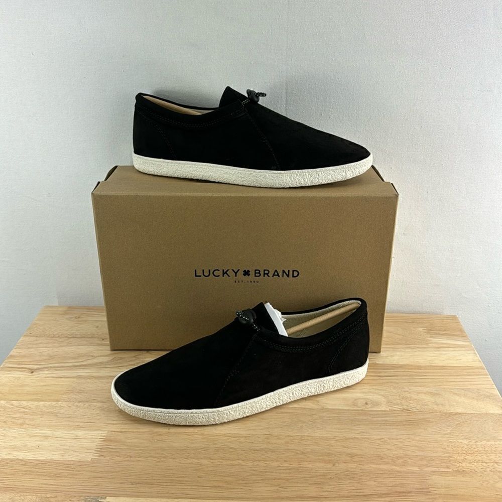 Lucky Brand Ebrun Sneaker- Black- Size 8 M- NIB